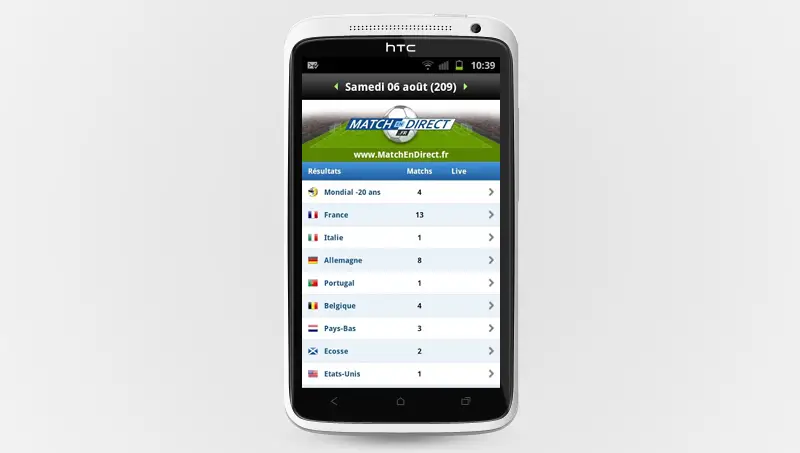 Application gratuite Livescore Foot sur Google Play