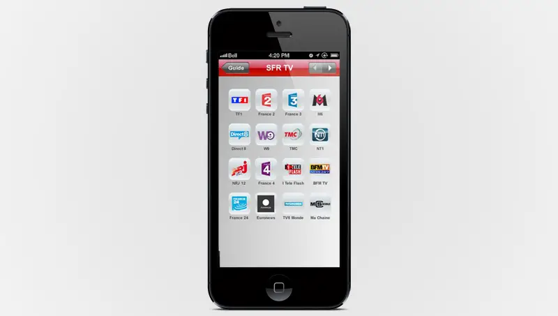 Application gratuite SFR TV sur iTunes