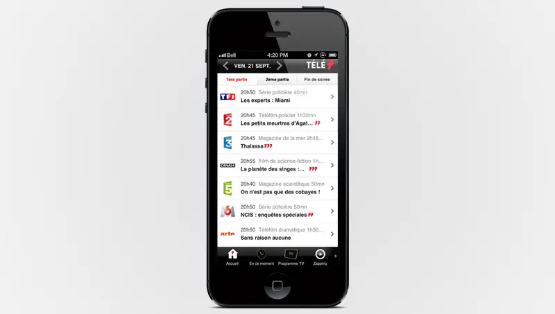 Application gratuite Télé 7 jours sur iTunes